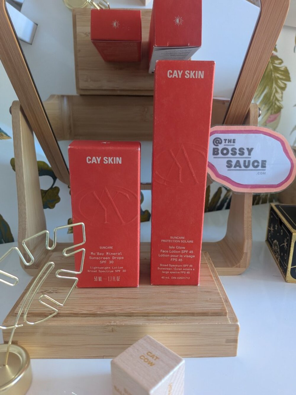 🌸 CAY SKIN Mo'Bay Mineral Sunscreen Drops SPF 30 & Isle Glow Face Lotion SPF 45